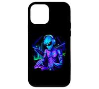 Carcasa para iPhone 12 Mini Alien Cyborg DJ Robot Grabar Techno Música Cool Aliens