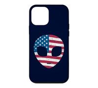 Carcasa para iPhone 12 Mini Alien Head Bandera Americana Patriótica - I Love USA America Fan