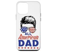 Carcasa para iPhone 12 Mini All American Dad Sunglasses USA Flag 4th of July