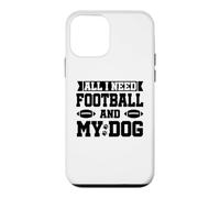 Carcasa para iPhone 12 Mini All I Need is Football and My Dogs Football Dog Mom