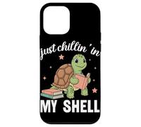 Carcasa para iPhone 12 Mini Amante de los Libros Just Chillin In My Shell Turtle