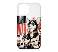 Carcasa para iPhone 12 Mini Amante de los Perros Chihuahua Power, pequeños Pero poderosos