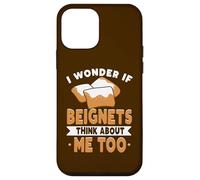 Carcasa para iPhone 12 Mini Amante de Nueva Orleans Me pregunto si Beignets piensan en mí también
