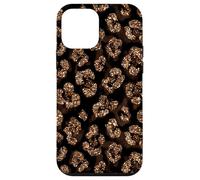 Carcasa para iPhone 12 Mini Amarillo Marrón Leopardo Luxe Animal Spot Elegante Diseño Glam