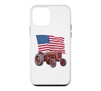 Carcasa para iPhone 12 Mini American USA Flag Tractor Farmer