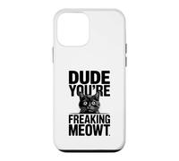 Carcasa para iPhone 12 Mini Amigo, Eres una Maldita Imagen de Gato sorprendido por Meowt