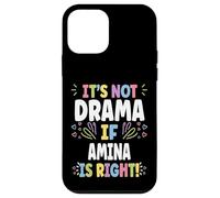 Carcasa para iPhone 12 Mini Amina Personalized Women's Gift Custom Amina