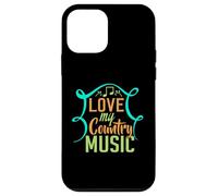 Carcasa para iPhone 12 Mini Amo mi música Country para los fanáticos del Country Western