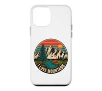 Carcasa para iPhone 12 Mini Amor Montañas Vintage Camping Nature Gráfico