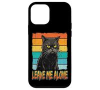 Carcasa para iPhone 12 Mini Angry Cat Leave Me Alone Ropa Divertida Retro para Mujer