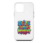 Carcasa para iPhone 12 Mini Aprovecha tu Momento Retro Estética Vibrante