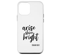 Carcasa para iPhone 12 Mini Arise Shine Bright Religious Faith Scripture Bible Versículo