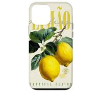 Carcasa para iPhone 12 Mini Arte botánico de Frutas orgánicas con Sabor Tropical a limón Vintage