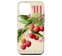 Carcasa para iPhone 12 Mini Arte botánico de Frutas orgánicas con Sabor Tropical de Lichi Vintage