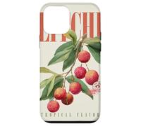 Carcasa para iPhone 12 Mini Arte botánico de Frutas orgánicas con Sabor Tropical de Lichi Vintage