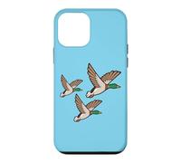 Carcasa para iPhone 12 Mini Arte de Pared Retro Kitsch de Tres Patos voladores con 3 Patos voladores