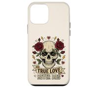 Carcasa para iPhone 12 Mini Arte gótico del Tatuaje de Las Rosas del Amor Verdadero Nunca morirá