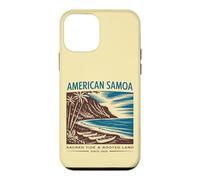 Carcasa para iPhone 12 Mini Arte Retro de la Tierra Sagrada de Samoa Americana