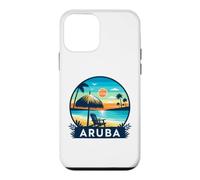 Carcasa para iPhone 12 Mini Aruba Eagle Beach Tropical Sunset Viajes Diseño