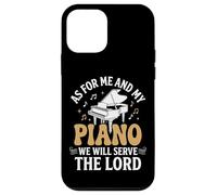 Carcasa para iPhone 12 Mini As For Me and My Piano We Will Serve The Lord