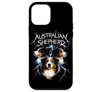 Carcasa para iPhone 12 Mini Australian Shepherd Heavy Metal Rock Dog Angry Music Band