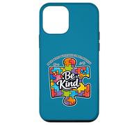 Carcasa para iPhone 12 Mini Autism Be Kind - Pieza de Rompecabezas Retro inspiradora