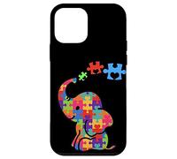 Carcasa para iPhone 12 Mini Autism Elephant Gift Autism Awareness Autistic Black