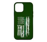 Carcasa para iPhone 12 Mini Back The Green Thin Green Line American Flag Border Patrol