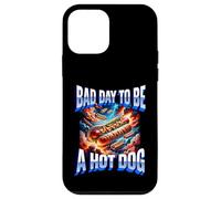Carcasa para iPhone 12 Mini Bad Day to Be A Hot Wiener Dog, Divertida Barbacoa al Aire Libre