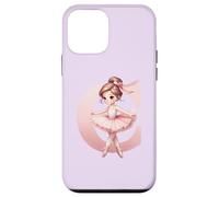 Carcasa para iPhone 12 Mini Bailarina Girl Dancing Name First Letter C Girly Tutu Ballet