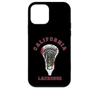 Carcasa para iPhone 12 Mini Bandera de California Lacrosse Player Cali LAX Team Sport Gear