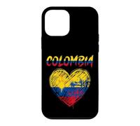 Carcasa para iPhone 12 Mini Bandera de corazón Love Colombia