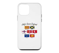 Carcasa para iPhone 12 Mini Bandera de los reinos anglosajones de Inglaterra con Letras Negras