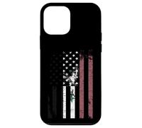 Carcasa para iPhone 12 Mini Bandera de Siria angustiada sobre Bandera Americana