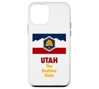 Carcasa para iPhone 12 Mini Bandera del Estado de Utah Pride Beehive State Flag Salt Lake City Souvenir