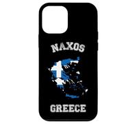 Carcasa para iPhone 12 Mini Bandera Envejecida de Grecia Orgullo de Naxos
