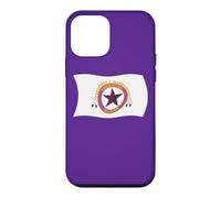 Carcasa para iPhone 12 Mini Bandera Ondulada de la Tribu Wampanoag Squanto India nativa Americana
