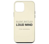 Carcasa para iPhone 12 Mini Batallas silenciosas Mente ruidosa Conciencia sobre el TEPT Salud Mental