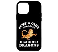 Carcasa para iPhone 12 Mini Bearded Dragon Pet Lizard Reptile Animal Gift Black