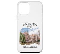 Carcasa para iPhone 12 Mini Bélgica Patrimonio Iconic Brujas Canal Arquitectura Medieval