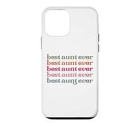 Carcasa para iPhone 12 Mini Best Aunt Ever Women Favorite adjetives Funny Sassy Words