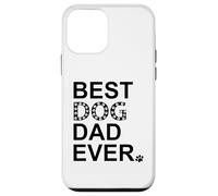 Carcasa para iPhone 12 Mini Best Dog Dad Ever Sign Dog Dad Paw Print Dog Lover Dogfather