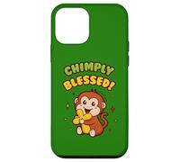 Carcasa para iPhone 12 Mini Biblia Juego de Palabras Chimpily Blessed Christian Funny Faith Salmo 34:8