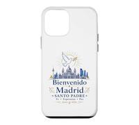 Carcasa para iPhone 12 Mini Bienvenido a Madrid Santo Padre 2026 Paloma de Paz Católico