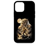 Carcasa para iPhone 12 Mini Bigfoot Aullando a la Luna Meme Sasquatch