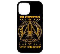 Carcasa para iPhone 12 Mini Bitcoin & Crypto - In Crypto We Trust (Halftone)