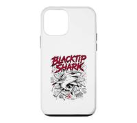 Carcasa para iPhone 12 Mini Blacktip Shark Hello Sharky Atacando Océano