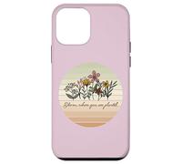 Carcasa para iPhone 12 Mini Bloom Where You Are Planted Retro Floral Boho 70s Estética