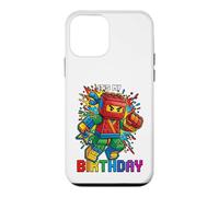 Carcasa para iPhone 12 Mini Bloque de Ladrillos Ninja para 9º cumpleaños para niño de 9 años