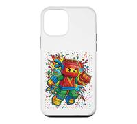 Carcasa para iPhone 12 Mini Bloque de Ladrillos Ninja para 9º cumpleaños para niño de 9 años